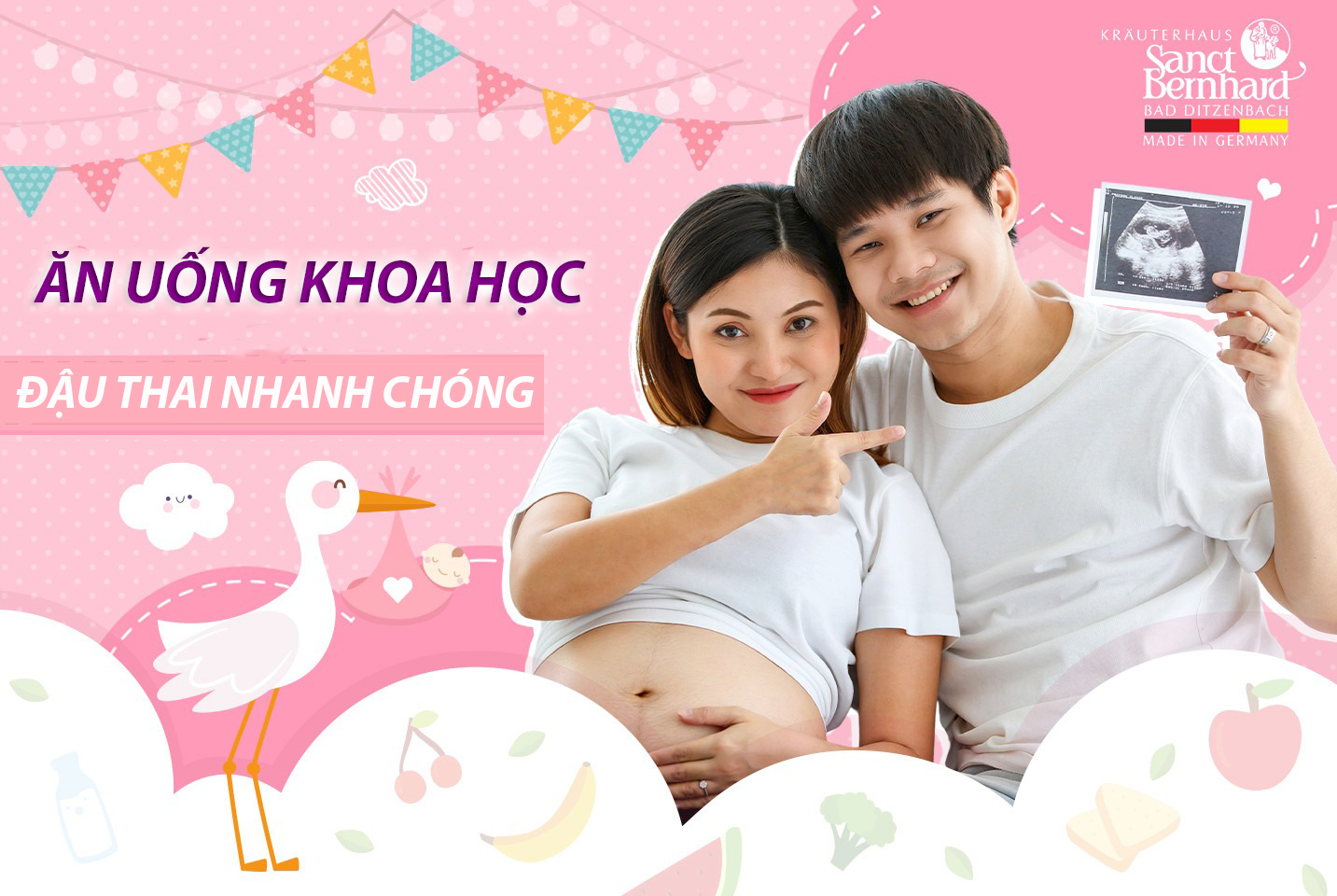 ĂN UỐNG KHOA HỌC ĐẬU THAI NHANH CHÓNG. TÌM HIỂU NGAY